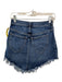 Free People Size 25 Blue Cotton Denim Mini Frayed Hem Skirt Blue / 25