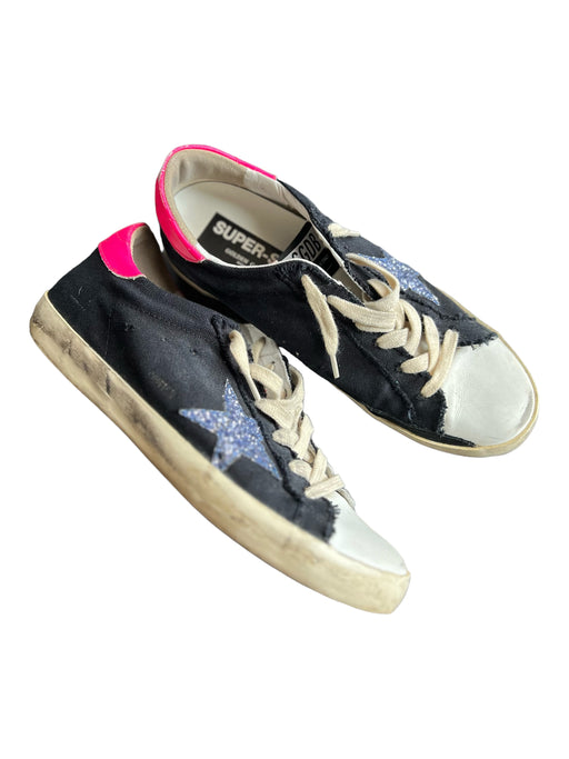 Golden Goose Shoe Size 40 purple & pink Canvas Leather Glitter Athletic Sneakers purple & pink / 40