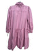 Essentiel Antwerp Size 38 Pink Cotton Denim Long Sleeve Tiered Above Knee Dress Pink / 38