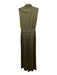 Ramy Brook Size 6 Army Green Polyester Satin Sleeveless Utility Jumpsuit Army Green / 6