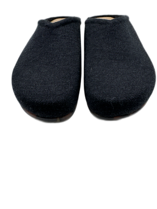 Rothy's Shoe Size 10 Black textile upper Knit Round Toe Slip On Flat Mules Black / 10