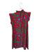 Jude Connally Size S Red & green Nylon Floral Mini Ruffle Accent Dress Red & green / S