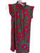 Jude Connally Size S Red & green Nylon Floral Mini Ruffle Accent Dress Red & green / S