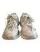 Balenciaga Shoe Size 8 White Manmade Material Lace Up Almond Toe Platform Shoes White / 8
