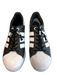 Adidas Shoe Size 7 Black & White Leather & Patent Leather Round Toe Shoes Black & White / 7