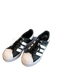 Adidas Shoe Size 7 Black & White Leather & Patent Leather Round Toe Shoes Black & White / 7