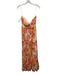 Katie May Size M Orange, Yellow, White Polyester Gathered Floral Cut Out Dress Orange, Yellow, White / M
