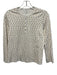 Roller Rabbit Size S White & Gold Pima Cotton stars Long Sleeve Henley Top White & Gold / S