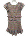 Loveshackfancy Size XS Pink, Blue, Yellow Cotton Smocked Floral Mini Dress Pink, Blue, Yellow / XS
