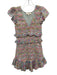 Loveshackfancy Size XS Pink, Blue, Yellow Cotton Smocked Floral Mini Dress Pink, Blue, Yellow / XS