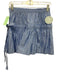 Hill House Size XS Blue & White Cotton Side Button Stripe Bow Above Knee Skirt Blue & White / XS