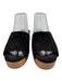 Rag & Bone Shoe Size 39 Black & Brown Leather Upper Suede Open Toe Clog Mules Black & Brown / 39