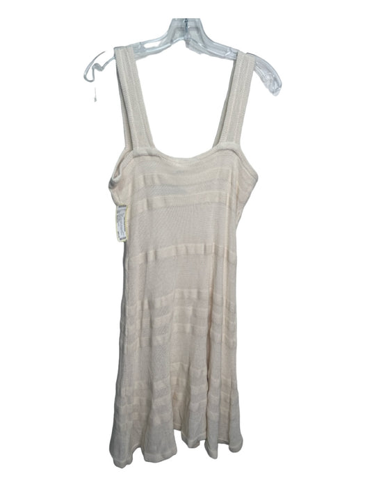 Lauren Ralph Lauren Size Medium Cream White Viscose Blend Sleeveless Dress Cream White / Medium