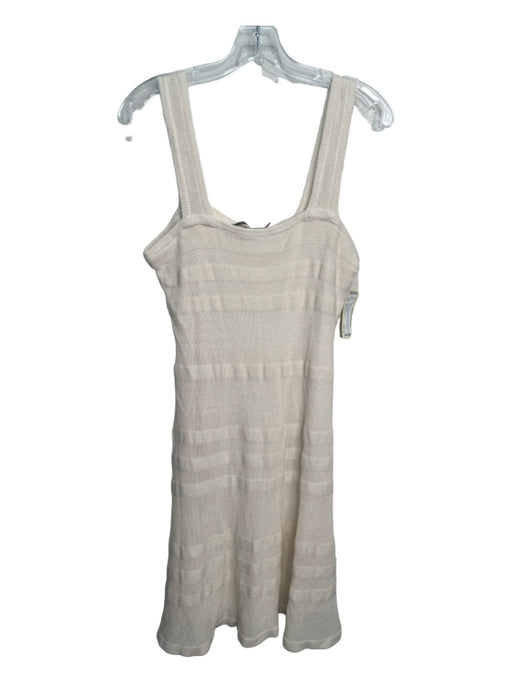 Lauren Ralph Lauren Size Medium Cream White Viscose Blend Sleeveless Dress Cream White / Medium