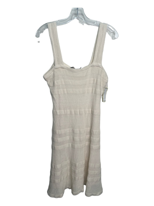 Lauren Ralph Lauren Size Medium Cream White Viscose Blend Sleeveless Dress Cream White / Medium