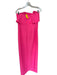Aidan Size 8 Hot pink Strapless Back Zip Slit Gown Hot pink / 8