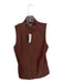 Beyond Yoga Size M Brown Polyester Blend Zip Up Sleeveless Mesh Detail Vest Brown / M