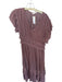 Grade & Gather Size M Mauve ruffles V Neck Maxi Dress Mauve / M