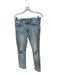 Mother Size 28 Light Wash Cotton Blend Holes Straight Jeans Light Wash / 28