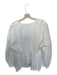 Natori Size 12 White Cotton Blend Button Up V Neck Long Sleeve Top White / 12