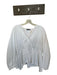 Natori Size 12 White Cotton Blend Button Up V Neck Long Sleeve Top White / 12