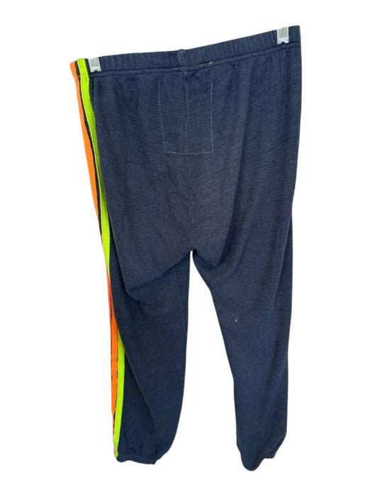 Aviator Nation Size M Navy & Multi Cotton Side Stripe Jogger Athletic Sweatpants Navy & Multi / M
