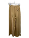Banana Republic Size 2 Beige Silk Blend High Rise Trouser Wide Leg Pants Beige / 2