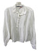 Pilcro Size XS White Cotton Collared Button Up Long Sleeve Pintuck Top White / XS