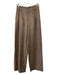 Banana Republic Size 0 Brown Poly Blend Trouser Wide Pleated High Rise Pants Brown / 0