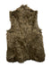 Banana Republic Size XS Brown Acrylic & Polyester Long Faux Fur Vest Brown / XS