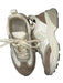 Tory Burch Shoe Size 6 White & Taupe Leather & Suede Chunky Athletic Sneakers White & Taupe / 6
