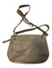 Michael Michael Kors Taupe Leather Fold Over Crossbody Strap Bag Taupe / M