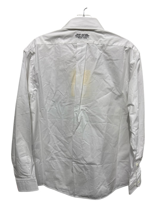 Marc Jacobs Size XS White Cotton Button Down Embroidered Chest Pocket Top White / XS