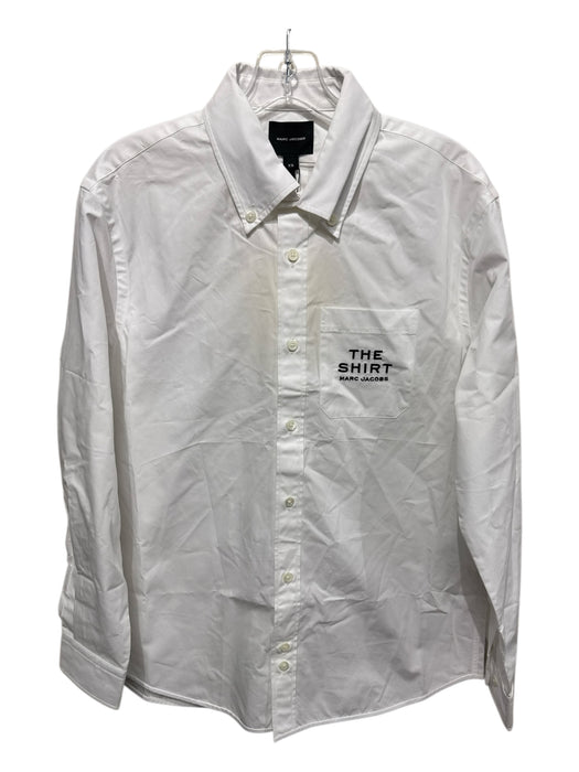 Marc Jacobs Size XS White Cotton Button Down Embroidered Chest Pocket Top White / XS