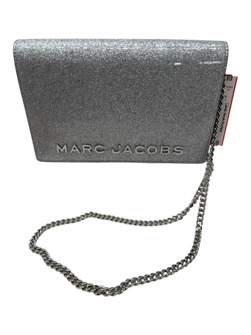 Marc Jacobs Silver Glitter Monogram Crossbody Bag Silver