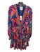 Johnny Was Size L Multicolor Silk Wrap Mini Dress Multicolor / L