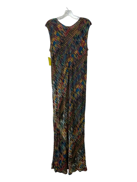 Johnny Was Size XXL Multicolor Cupra Rayon Sleeveless Full Length Dress Multicolor / XXL