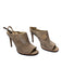 Via Spiga Shoe Size 8 Tan Suede high heel Open Toe & Heel Buckle Strap Booties Tan / 8