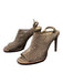 Via Spiga Shoe Size 8 Tan Suede high heel Open Toe & Heel Buckle Strap Booties Tan / 8