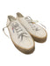 Superga Shoe Size 38 white & tan Canvas Platform Low Top Lace Up Woven Shoes white & tan / 38