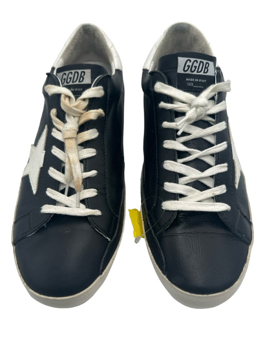 Golden Goose Shoe Size 45 Black & White Leather Solid Men's Shoes 45