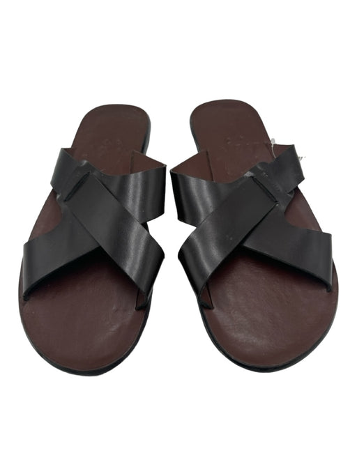 Brunello Cucinelli Shoe Size 47 Brown Leather Solid Sandal Men's Shoes 47