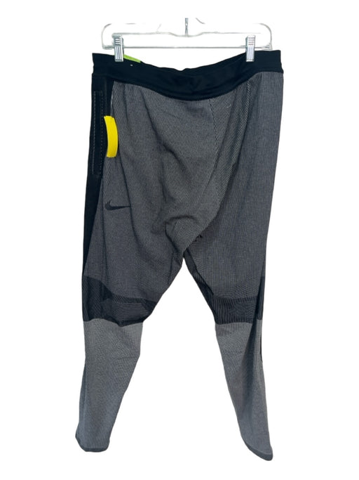 Nike Size XL Black & Gray Synthetic Color Block Athleisure Men's Pants XL
