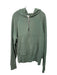 Premium AS IS Size M Green Cotton Solid Quarter Zip Hoodie Men's Jacket M