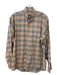 Burberry Size S Tan Cotton Blend Novacheck Button Down Men's Long Sleeve Shirt S