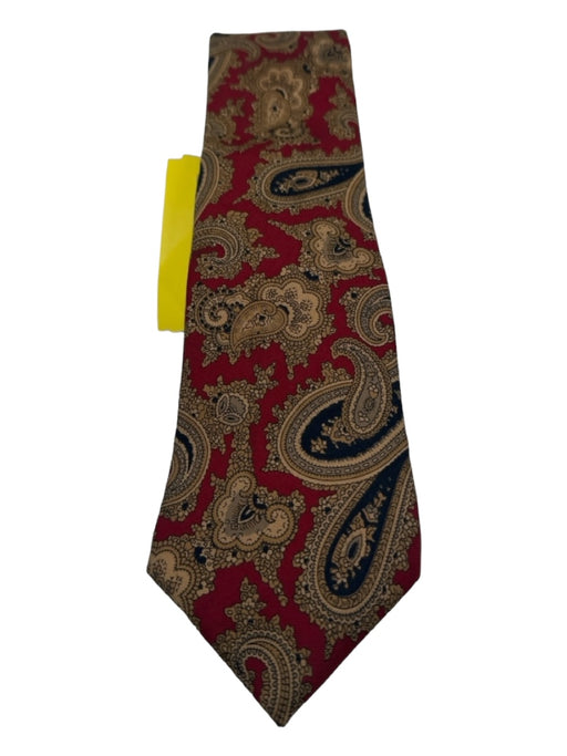 Liberty Red & Gold Silk Paisley Men's Ties