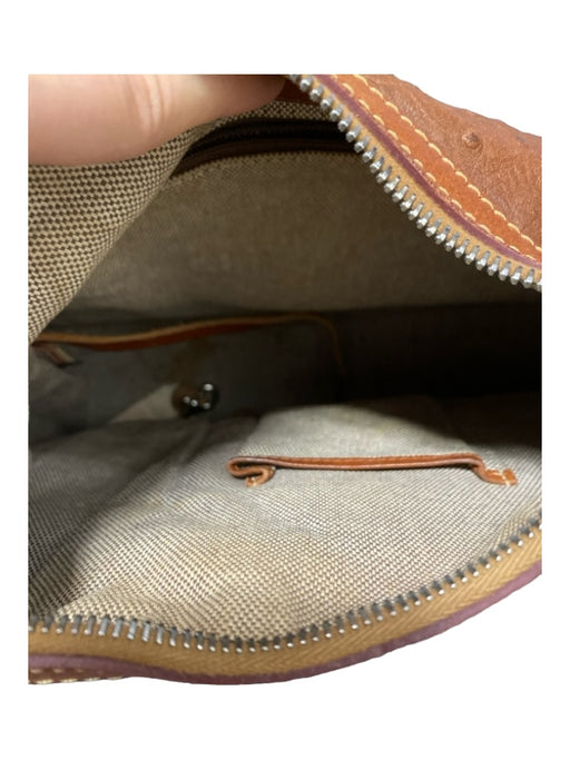 Dooney & Bourke Brown Leather Top Handle Top Zip Textured shoulder bag Bag Brown / M