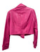 Avec Les Filles Size Small Hot pink PU leather Long Sleeve One Button Jacket Hot pink / Small