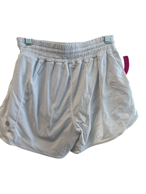 Lululemon Size 6 White No Fabric Tag Elastic Waist Side Pocket Lined Shorts White / 6