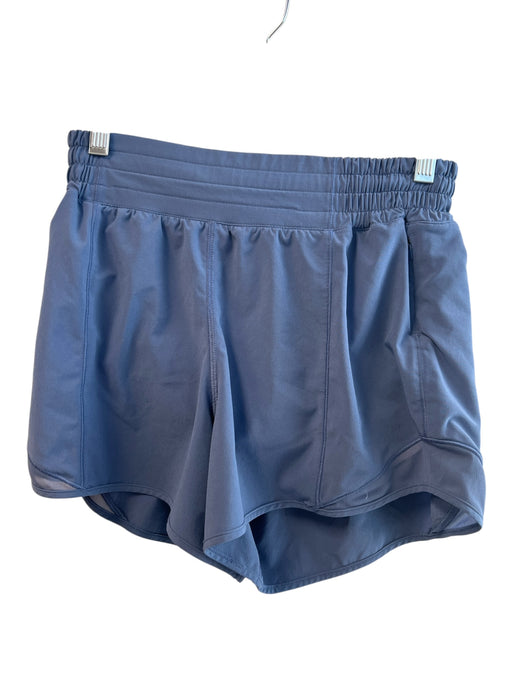 Lululemon Size 6 Blue No Fabric Tag Elastic Waist Side Pocket Lined Shorts Blue / 6